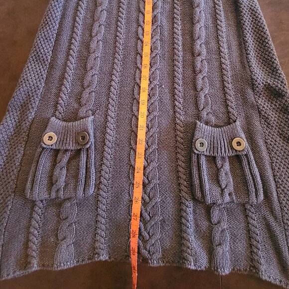 Style & Co Woman grey cable knit short sleeve sweater dress with pockets size 1X - Picture 13 of 13